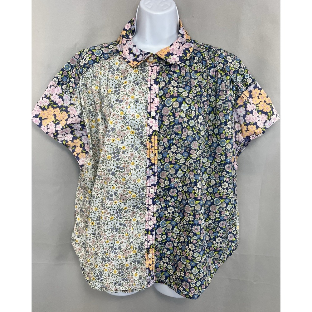 Womens Vintage American Eagle Patchwork Calico Co… - image 3